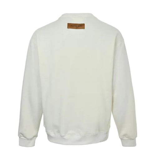 Louis Vuitton Collegiate Arch Logo Sweatshirt – Cream