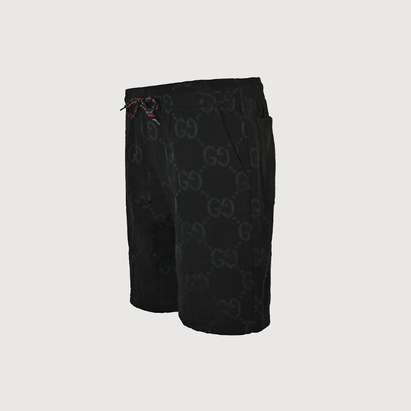 Gucci All-Over Monogram Print Shorts – Black