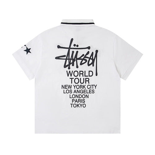 Stussy World Tour Soccer Jersey Polo Short Sleeve