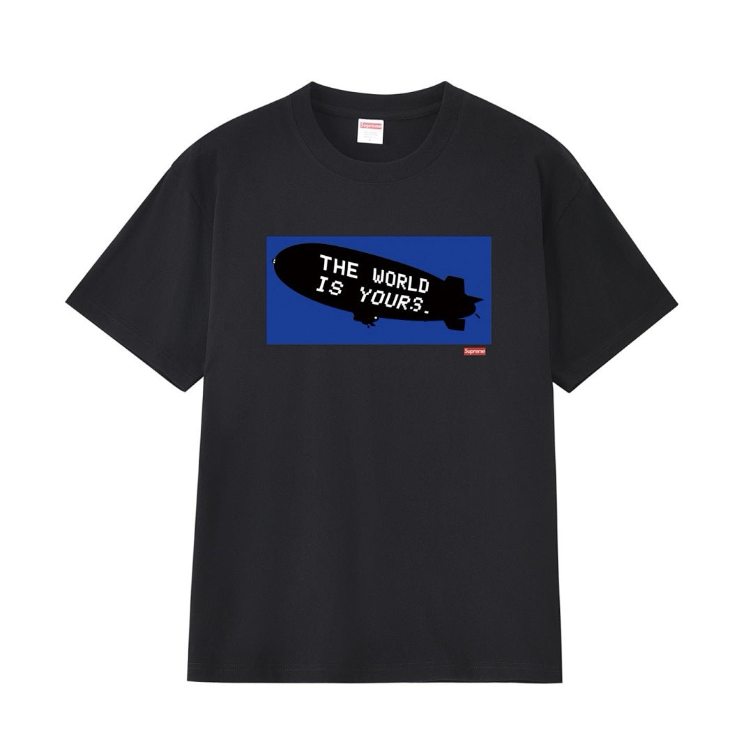 款号M234#p40💰 Supreme FW17 x Scarface Blimp Tee Black 联名款 疤面煞星飞艇短袖美式潮流T恤 男女同款 宽松版型 采用260克精梳棉双纱 从面料到 - view 11
