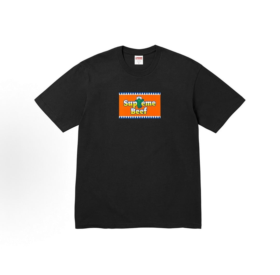 款号M322#p40💰 Supreme 夏季T恤系列 SS25 WEEK18 Summer Tee Beef Tee 胸前印花图案百搭短袖T恤 男女同款 宽松版型 采用260克精梳棉双纱 从面料到 - view 6