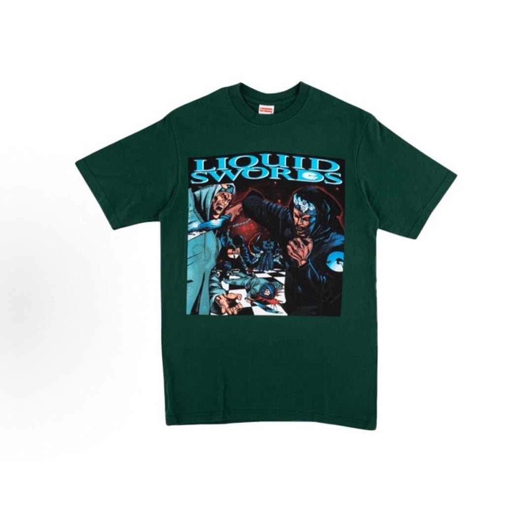 款号M426#p40💰 Supreme FW18 Week5 Liquid Swords Tee 武当派嘻哈专辑封面短袖美式潮流T恤 男女同款 宽松版型 采用260克双纱纯棉 圆筒 从面料到辅料全 - view 6