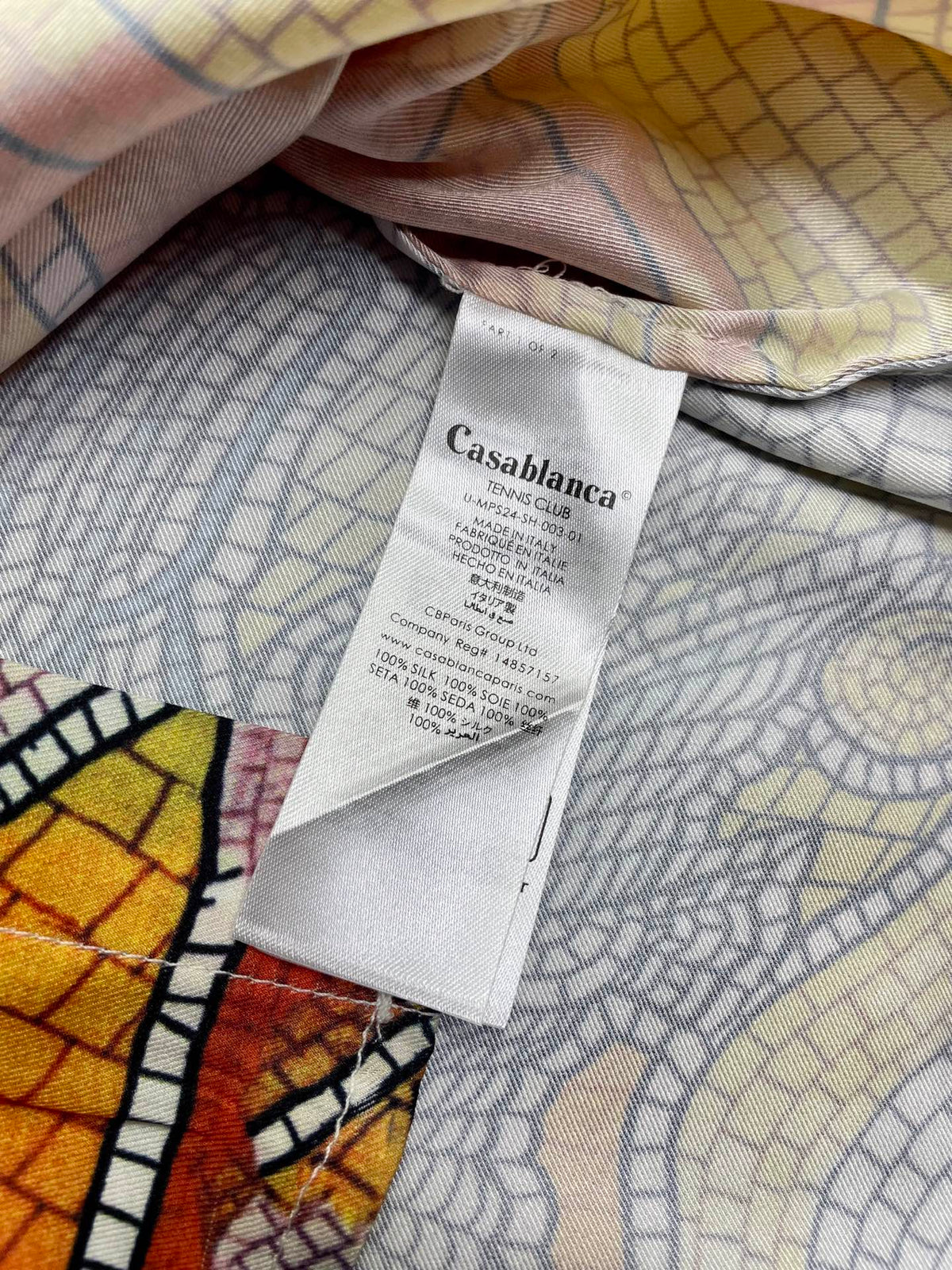 CASABLANCA Long Sleeved Silk Shirt #3520