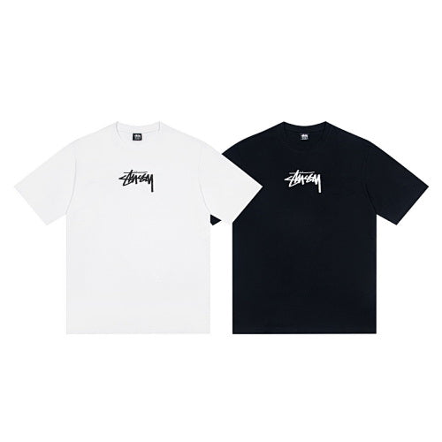 Stussy Holiday Collection Logo Print Crew Neck Short Sleeve T-Shirt