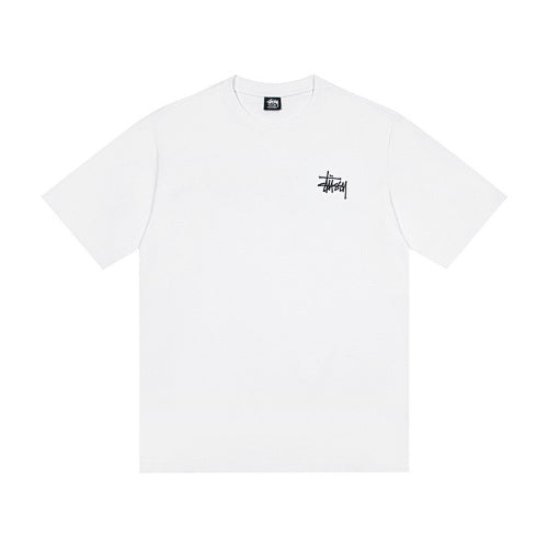 Stussy Palm Tree Sunset Print Crew Neck Short Sleeve T-Shirt