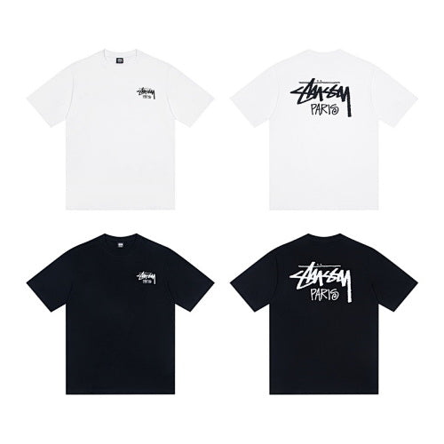 Stussy Paris City Logo Crew Neck T-Shirt