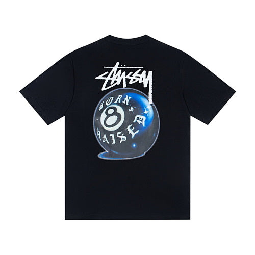 Stussy Collaboration Series 8-Ball Print Crew Neck T-Shirt