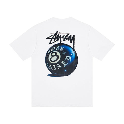Stussy Collaboration Series 8-Ball Print Crew Neck T-Shirt