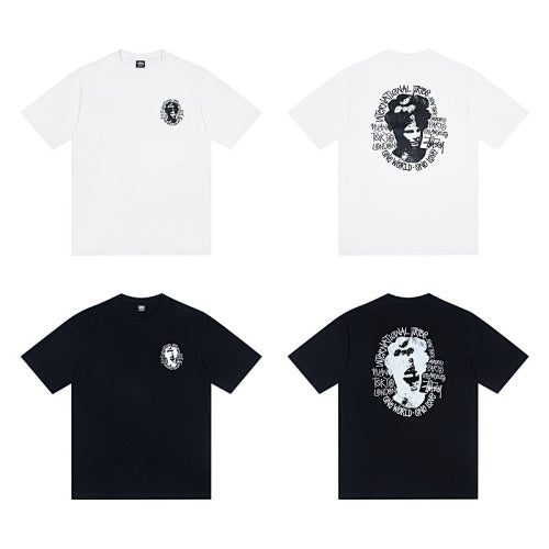 Stussy International Tribe One World Graphic Crew Neck T-Shirt