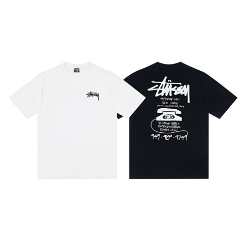 Stussy Inc. Telephone Graphic Crew Neck T-Shirt