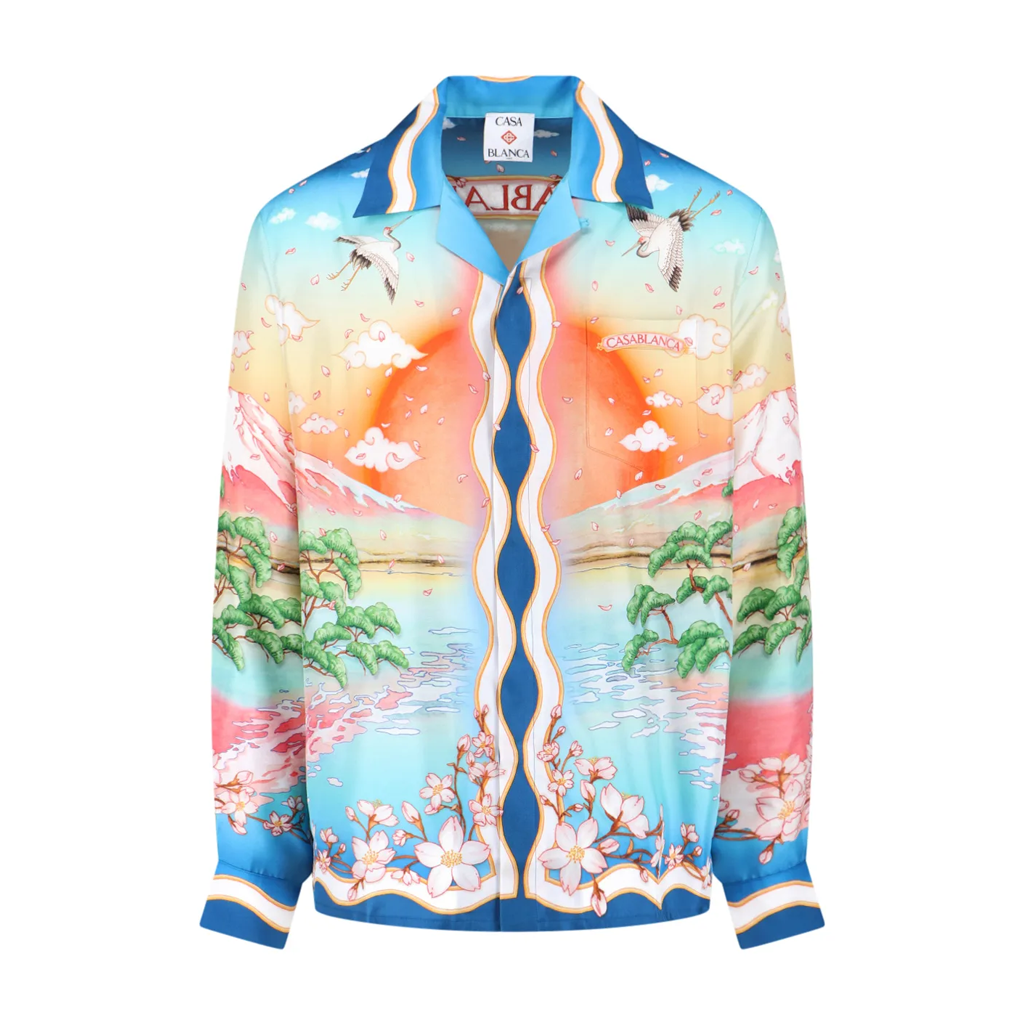 CASABLANCA Long Sleeved Silk Shirt #3551