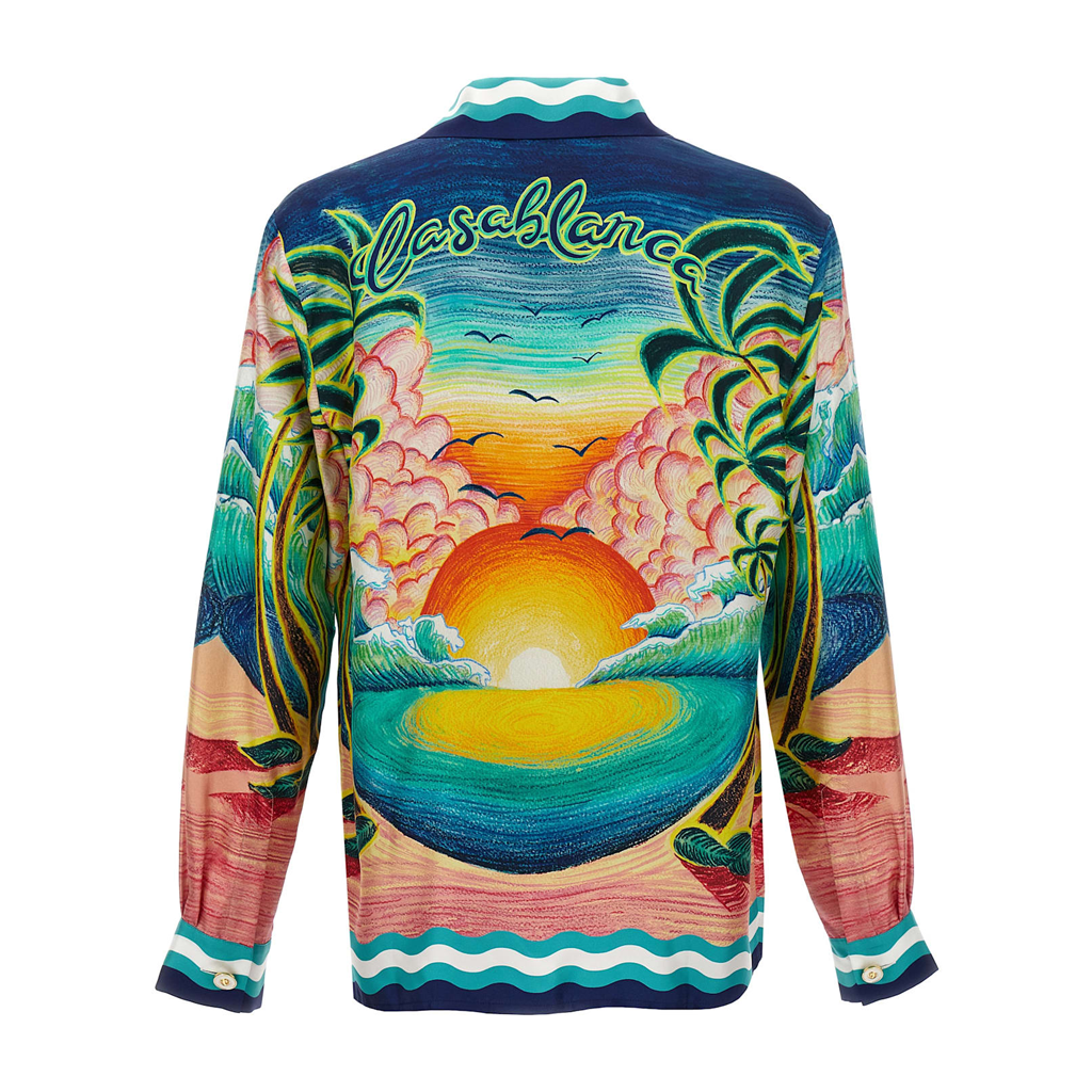 CASABLANCA Long Sleeved Silk Shirt #3547