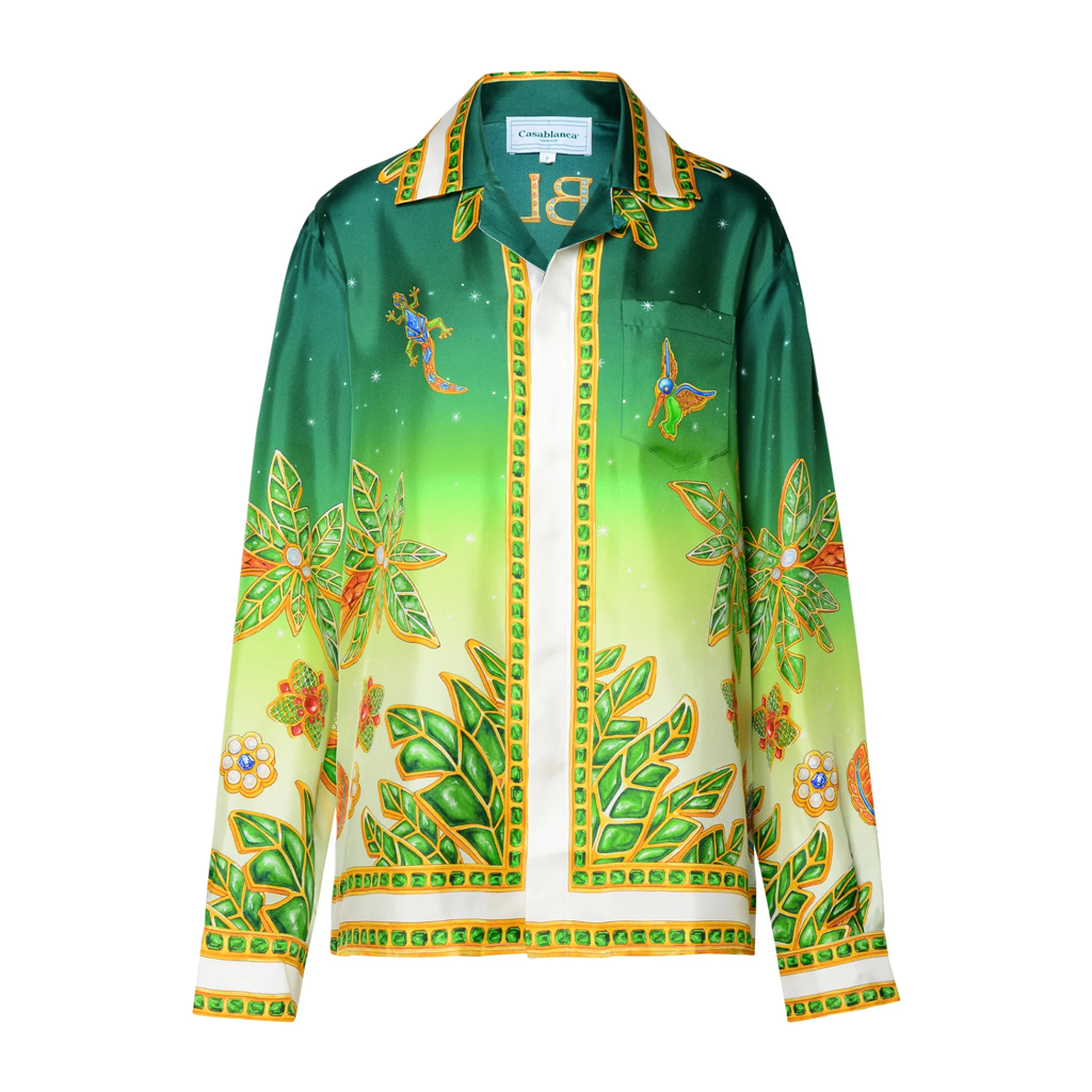 CASABLANCA Long Sleeved Silk Shirt #3508