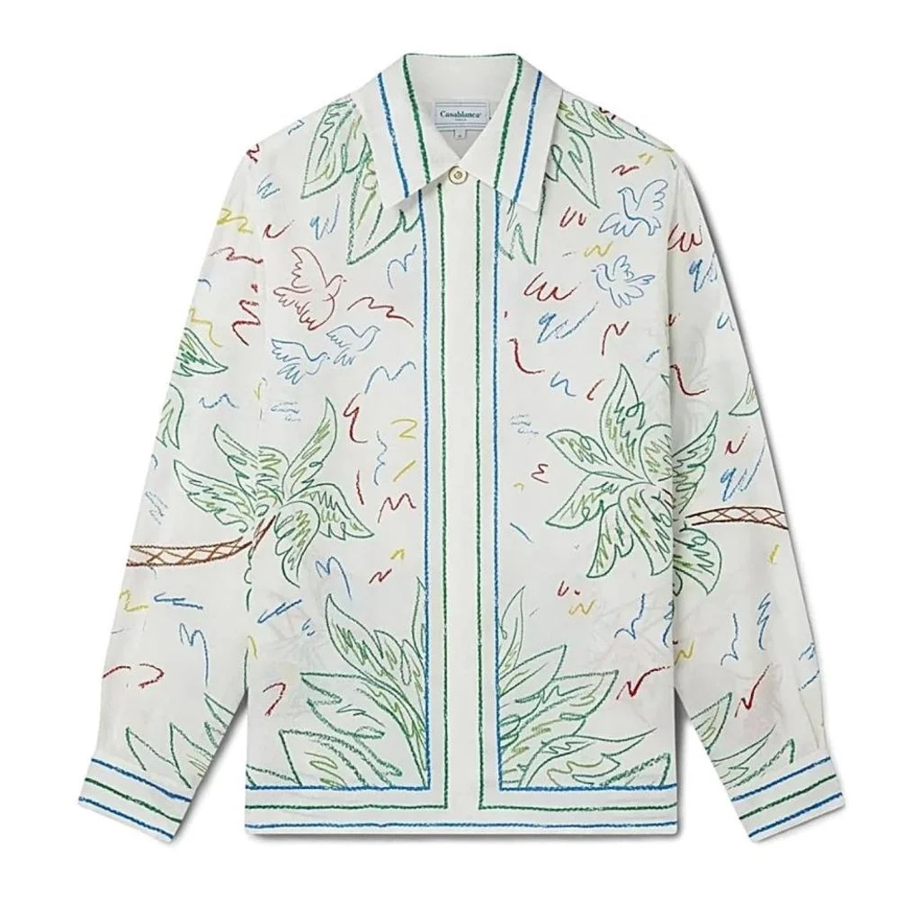 CASABLANCA Long Sleeved Silk Shirt #3499