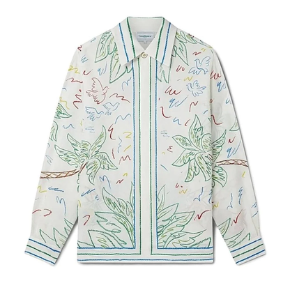 CASABLANCA Long Sleeved Silk Shirt #3499