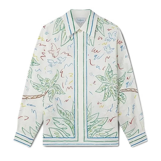 CASABLANCA Long Sleeved Silk Shirt #3499