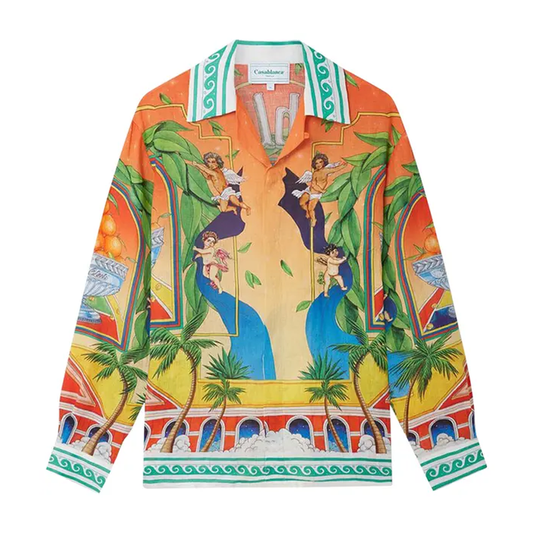 CASABLANCA Long Sleeved Silk Shirt #3490