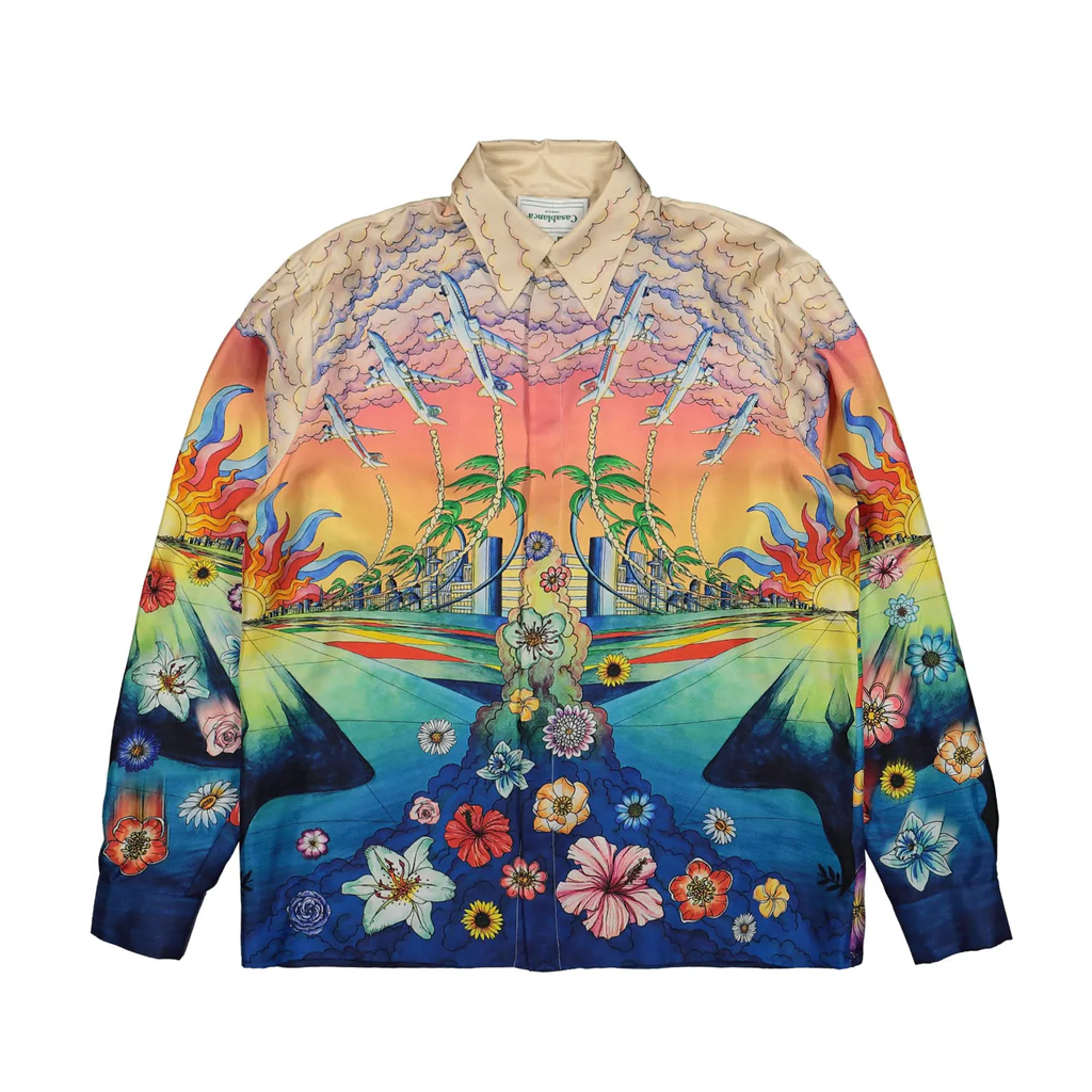 CASABLANCA Long Sleeved Silk Shirt #3464
