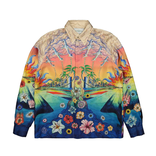 CASABLANCA Long Sleeved Silk Shirt #3464
