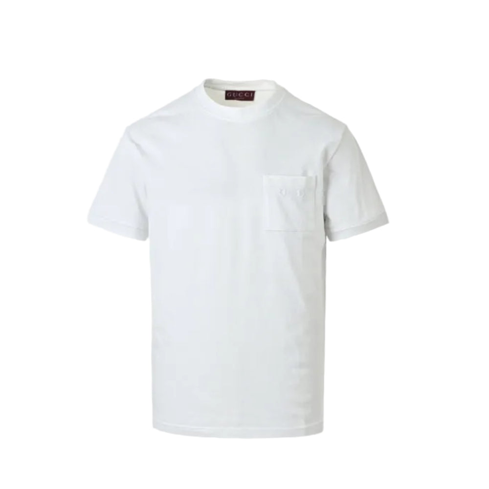 Gucci White Heavyweight Cotton Pocket Tee
