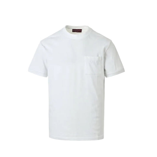 Gucci White Heavyweight Cotton Pocket Tee