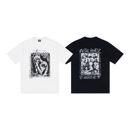 Stussy x Metalheadz 30th Anniversary Photo Grid Back Print Crew Neck Short Sleeve T-Shirt