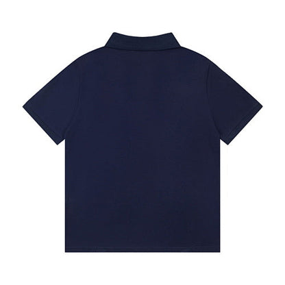 Stussy x Nike World Tour Logo Embroidered Solid Colour Pique Polo Shirt
