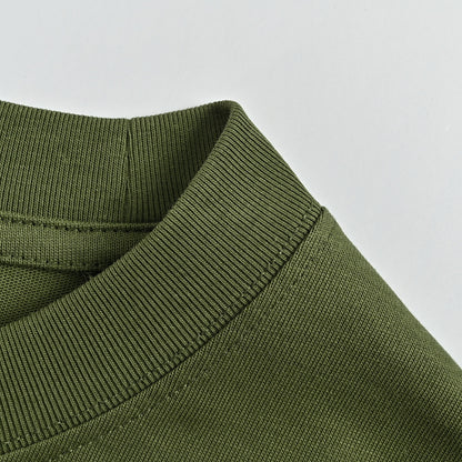 Gucci Army Green Tonal GG Embroidery Heavyweight Tee