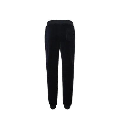 Louis Vuitton Leather Patch Fleece Joggers — Black