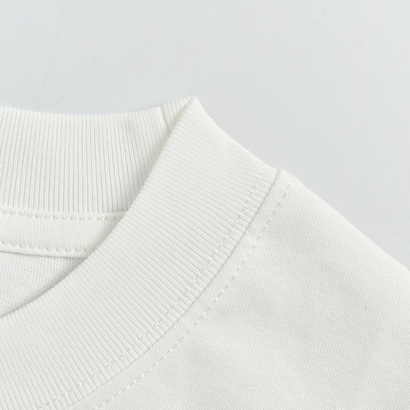 Gucci White Double-G Stripe Wordmark Graphic Tee