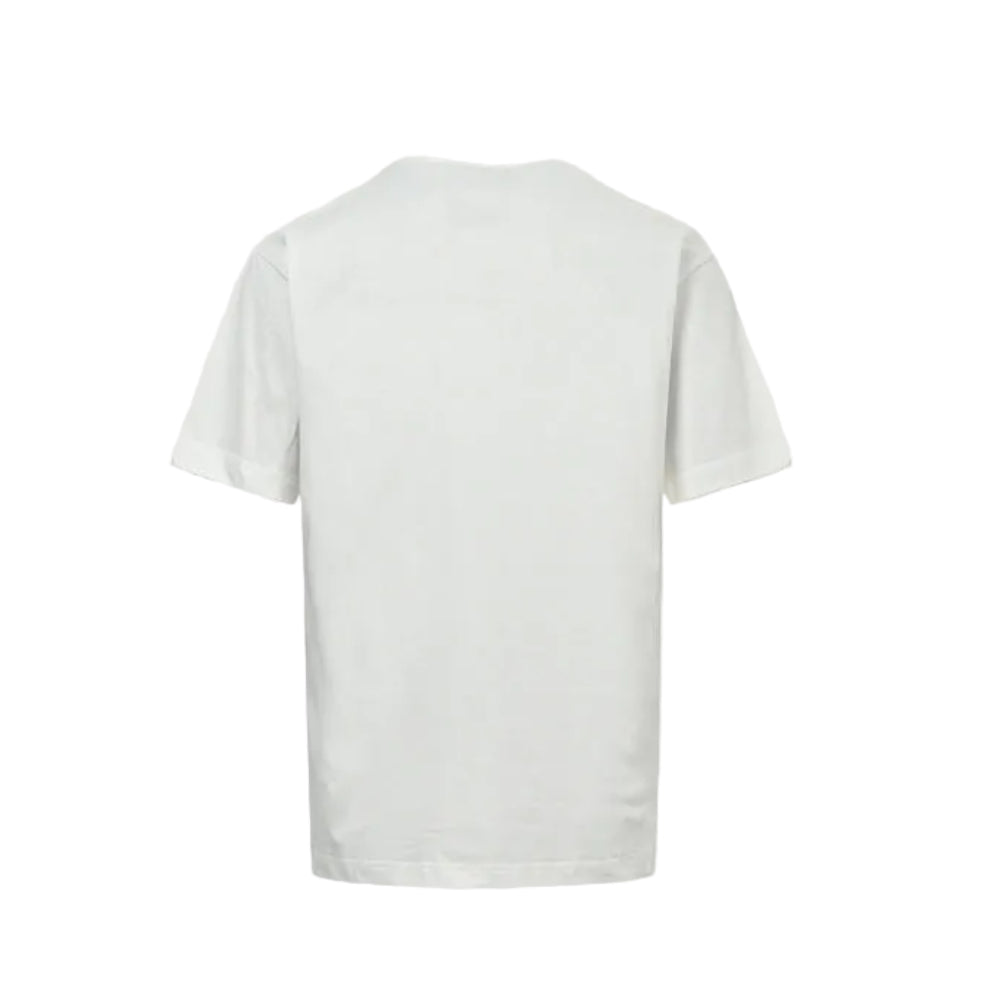 Gucci White Double-G Stripe Wordmark Graphic Tee