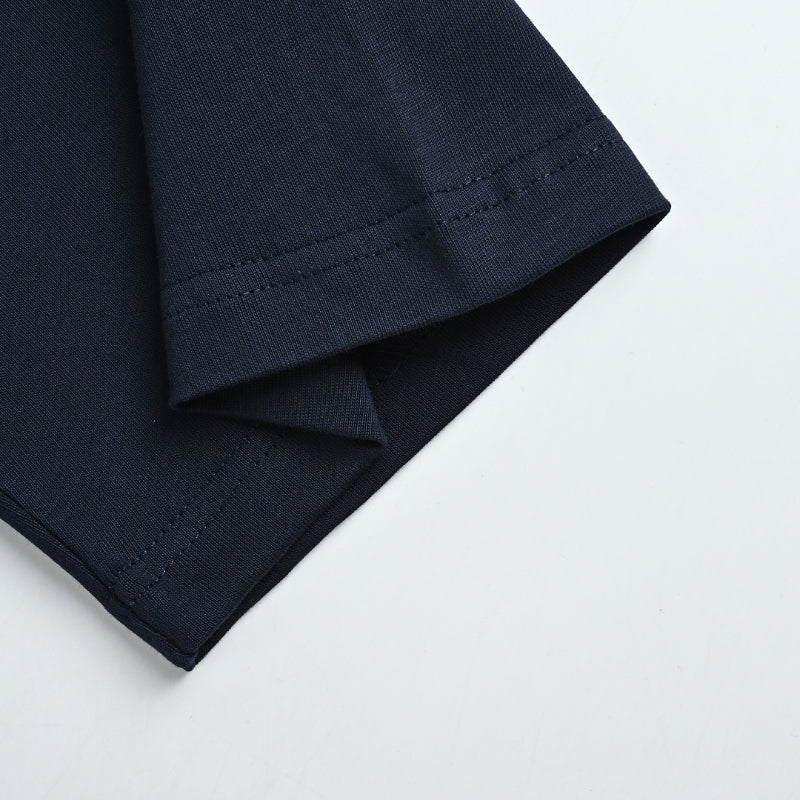 Navy Heavyweight Cotton Essential Tee