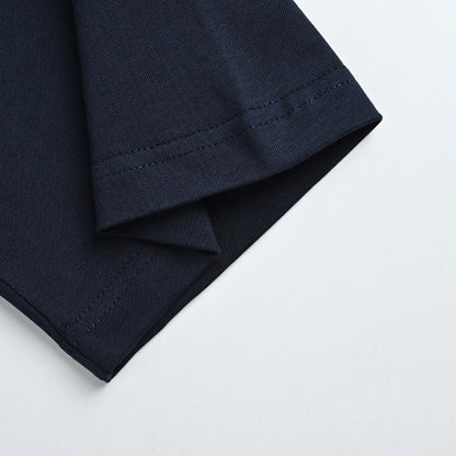 Navy Heavyweight Cotton Essential Tee