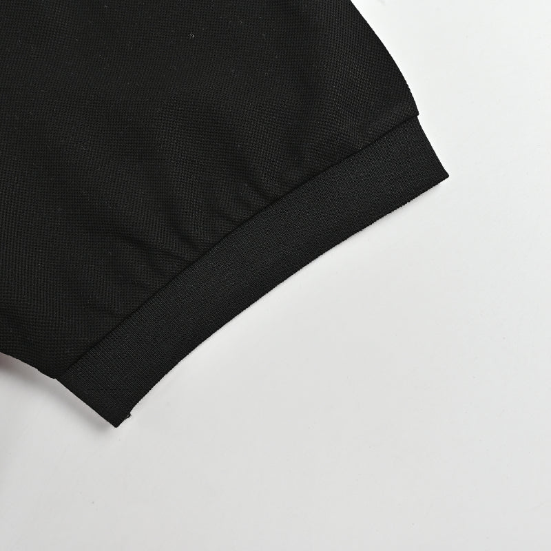 Gucci Black Fine Knit Polo Shirt