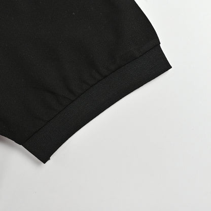 Gucci Black Fine Knit Polo Shirt