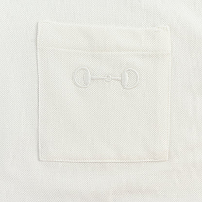 Gucci Ivory Piqué Cotton Polo Shirt