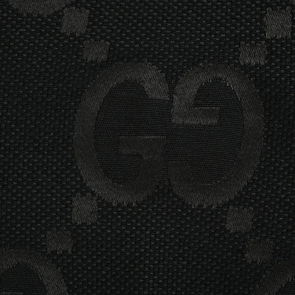 Gucci Black Monogram Jacquard Full-Zip Stand Collar Bomber Jacket