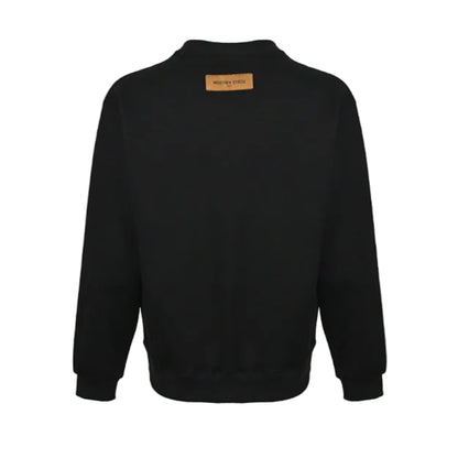 Louis Vuitton Floral Letter Embroidery Crewneck – Black