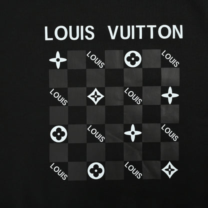 Louis Vuitton Damier Checkerboard Graphic Crewneck – Black