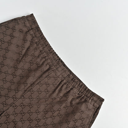 Gucci All-Over Monogram Bermuda Shorts – Cocoa