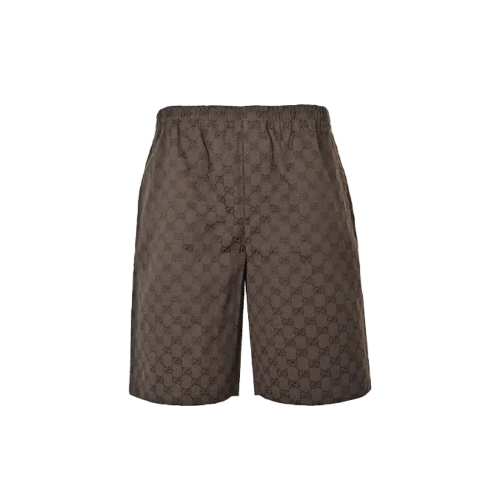 Gucci All-Over Monogram Bermuda Shorts – Cocoa