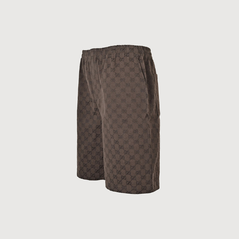 Gucci All-Over Monogram Bermuda Shorts – Cocoa