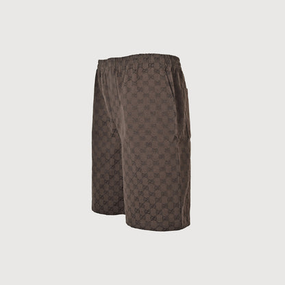 Gucci All-Over Monogram Bermuda Shorts – Cocoa