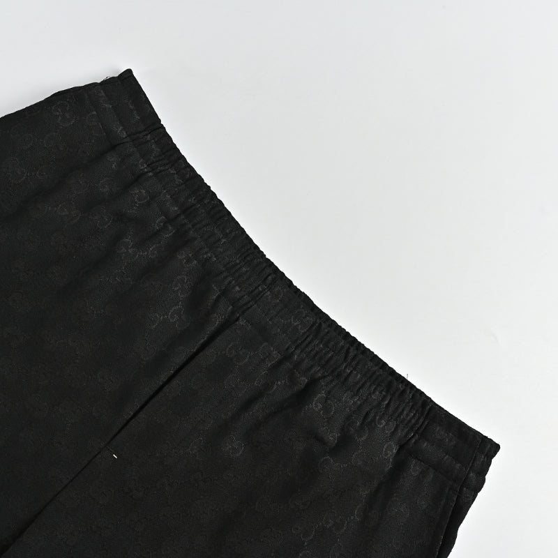 Gucci All-Over Monogram Bermuda Shorts – Black