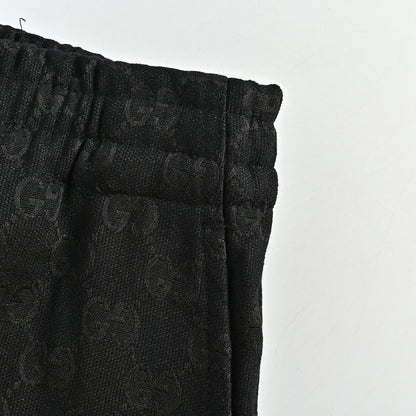 Gucci All-Over Monogram Bermuda Shorts – Black