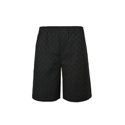Gucci All-Over Monogram Bermuda Shorts – Black