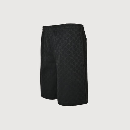 Gucci All-Over Monogram Bermuda Shorts – Black