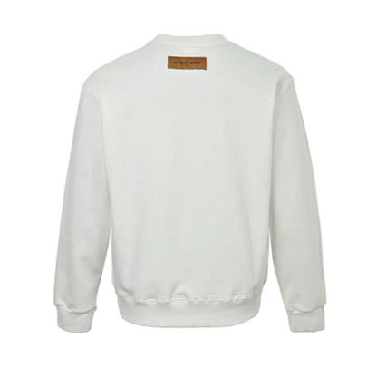 Louis Vuitton Monogram Icon Grid Embroidery Crewneck – White