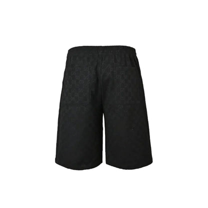 Gucci All-Over Monogram Bermuda Shorts – Black