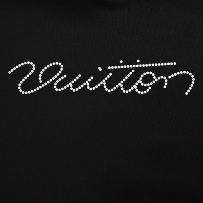 Louis Vuitton Pearl Chain Script Hoodie – Black